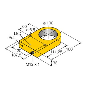 Capteur inductif TURCK NI100R-S32XL-VP44X-H1141 - détecteur de proximité inductif