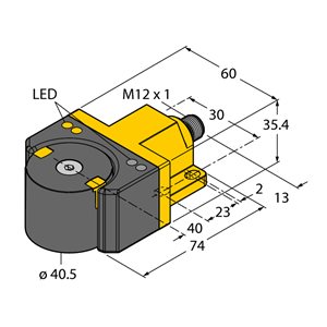 Capteur inductif TURCK RI360P1-DSU35-2UP6X4-H1151 - détecteur de proximité inductif
