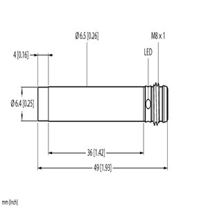 Capteur inductif TURCK NI3-EH6.5-AP6X-V1131 - détecteur de proximité inductif
