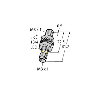 Capteur inductif TURCK BI3-M08K-AP6X-V1131 - détecteur de proximité inductif