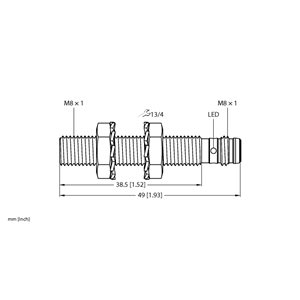 Capteur inductif TURCK BI2-EG08-AP6X-V1131 - détecteur de proximité inductif