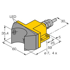 Capteur inductif TURCK NI4-DSU35-2ADZ30X2 - détecteur de proximité inductif