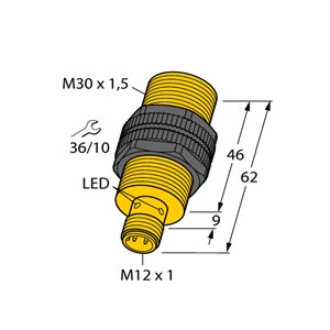 Capteur inductif TURCK NI20U-S30-AN6X-H1141 - détecteur de proximité inductif