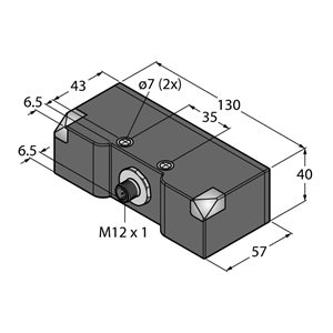 Capteur inductif TURCK NI30U-Q130WD-VP6X2-H1141 - détecteur de proximité inductif