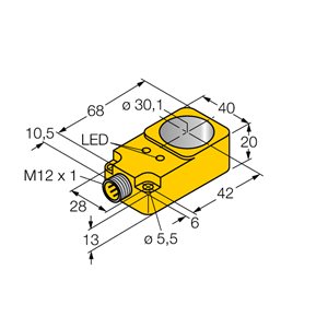 Capteur inductif TURCK BI30R-Q20-AN6X2-H1141 - détecteur de proximité inductif