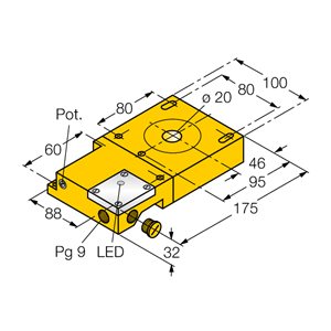 Capteur inductif TURCK NI20R-S32SR-VP44X - détecteur de proximité inductif