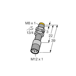 Capteur inductif TURCK NI3-EG08K-Y1-H1341 - détecteur de proximité inductif