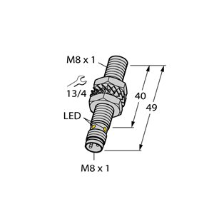 Capteur inductif TURCK BI1.5U-EGT08-AP6X-V1131 - détecteur de proximité inductif