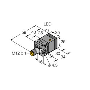 Capteur inductif TURCK BI10U-CA25-AP6X2-H1141 - détecteur de proximité inductif