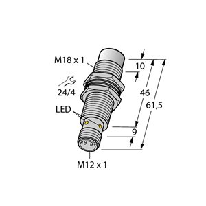 Capteur inductif TURCK NI15U-EM18MWD-VP6X-H1141 - détecteur de proximité inductif