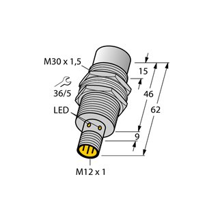 Capteur inductif TURCK NI30U-MT30-AN6X-H1141 - détecteur de proximité inductif