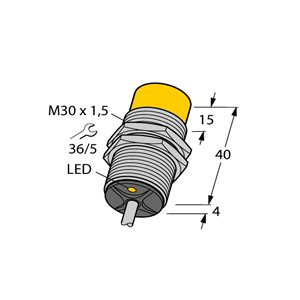 Capteur inductif TURCK NI15-EG30-Y1X/S100 7M - détecteur de proximité inductif