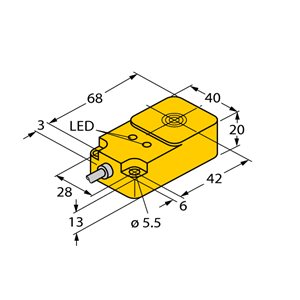 Capteur inductif TURCK NI25-Q20-AP6X2 - détecteur de proximité inductif