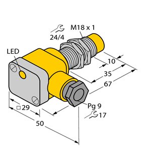 Capteur inductif TURCK NI10-G18SK-Y1X - détecteur de proximité inductif