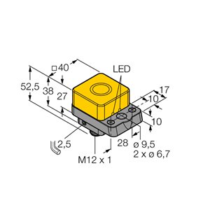 Capteur inductif TURCK NI22U-Q40-AP6X2-H1141 - détecteur de proximité inductif