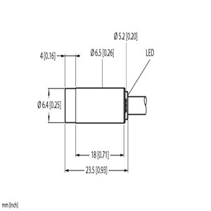 Capteur inductif TURCK NI3-EH6.5K-AP6X - détecteur de proximité inductif