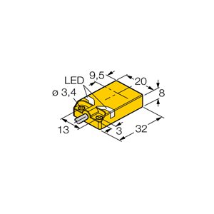 Capteur inductif TURCK NI10U-QP08-AP6X2 - détecteur de proximité inductif