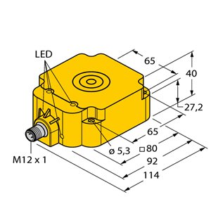 Capteur inductif TURCK BI50U-Q80-VP6X2-H1141 - détecteur de proximité inductif
