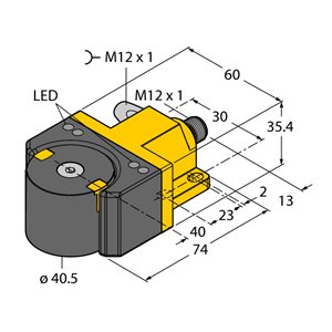 Capteur inductif TURCK RI360P1-DSU35-CNX4-2H1650 - détecteur de proximité inductif