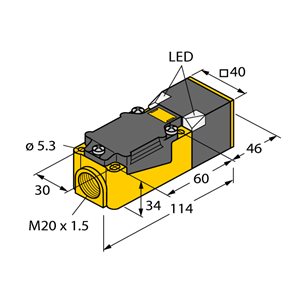 Capteur inductif TURCK NI20-CP40-VP4X2/S97 - détecteur de proximité inductif