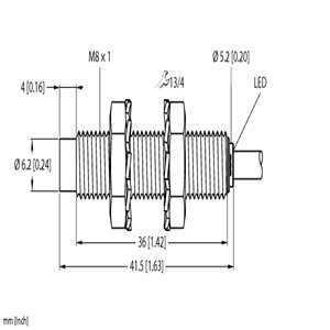 Capteur inductif TURCK NI3-EG08-AN6X - détecteur de proximité inductif
