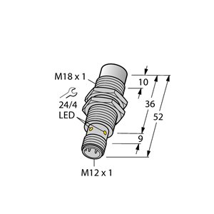 Capteur inductif TURCK NI15U-EM18WD-AN6X-H1141 - détecteur de proximité inductif