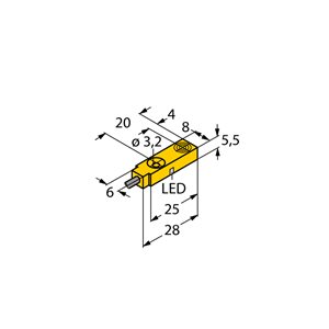 Capteur inductif TURCK NI3.5-Q5.5-AP6X - détecteur de proximité inductif