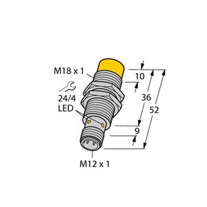 Capteur inductif TURCK NI10-EM18-Y1X-H1141 - détecteur de proximité inductif