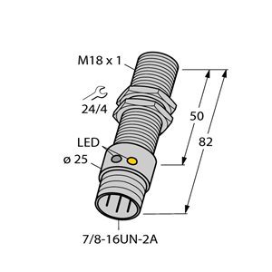 Capteur inductif TURCK BI5U-G18-ADZ30X2-B1331 - détecteur de proximité inductif