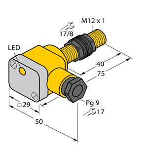Capteur inductif TURCK NI8U-P12SK-AP6X - détecteur de proximité inductif