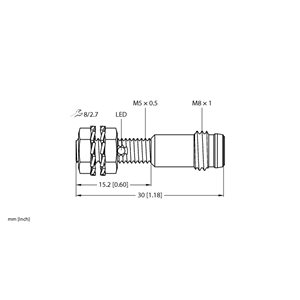 Capteur inductif TURCK BI1-EG05K-AP6X-V1331 - détecteur de proximité inductif