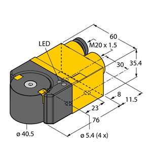 Capteur inductif TURCK RI360P1-DSU35TC-ELI-EXI - détecteur de proximité inductif