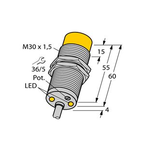 Capteur inductif TURCK DNI20U-M30-AP4X2 - détecteur de proximité inductif