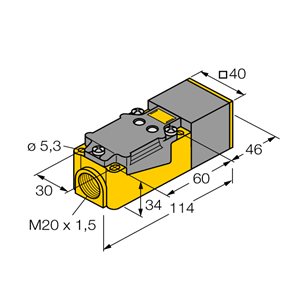 Capteur inductif TURCK NI20NF-CP40-VN4X2 - détecteur de proximité inductif