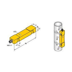 Capteur inductif TURCK NI20U-TS12-AN6X2-V1131 - détecteur de proximité inductif