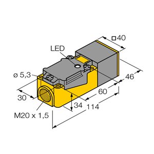 Capteur inductif TURCK BI15-CP40-Y1X/S100 - détecteur de proximité inductif