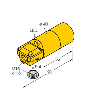 Capteur inductif TURCK DNI30U-K40SR-AP4X2 - détecteur de proximité inductif