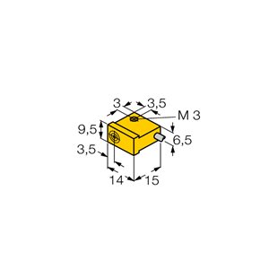 Capteur inductif TURCK NI2-Q9.5-AP6/S34 - détecteur de proximité inductif