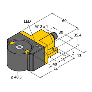 Capteur inductif TURCK RI360P1-DSU35-ELIU5X2-H1151 - détecteur de proximité inductif