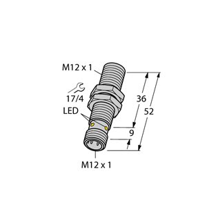 Capteur inductif TURCK BI4U-EM12WD-AP6X-H1141 - détecteur de proximité inductif
