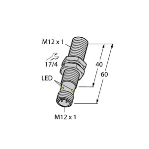 Capteur inductif TURCK BI2.5FE-EM12FE-AP6X-H1141 - détecteur de proximité inductif