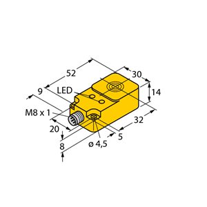 Capteur inductif TURCK BI10U-Q14-AN6X2-V1131 - détecteur de proximité inductif