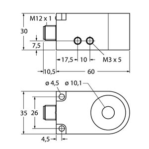 Capteur inductif TURCK BI10R-W30-DAN6X-H1141 - détecteur de proximité inductif