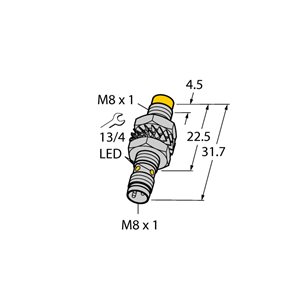 Capteur inductif TURCK NI3-M08K-AP6X-V1131 - détecteur de proximité inductif