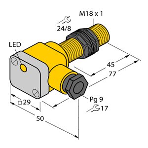 Capteur inductif TURCK BI5U-P18SK-AN6X - détecteur de proximité inductif