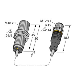 Capteur inductif TURCK BI7-M18-AD6X-0.3-RS4.23 - détecteur de proximité inductif