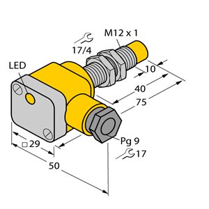 Capteur inductif TURCK NI8U-EG12SK-VP4X - détecteur de proximité inductif