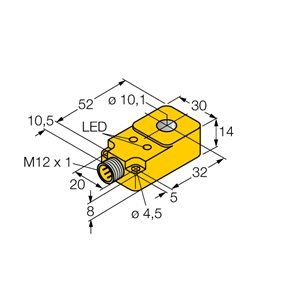 Capteur inductif TURCK BI10R-Q14-AP6X2-H1141 - détecteur de proximité inductif