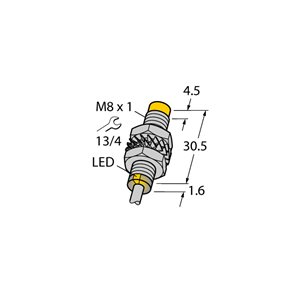 Capteur inductif TURCK NI5-M08-AP6X - détecteur de proximité inductif