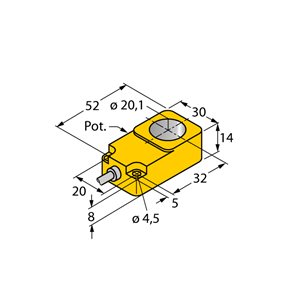 Capteur inductif TURCK BI20R-Q14-LU - détecteur de proximité inductif